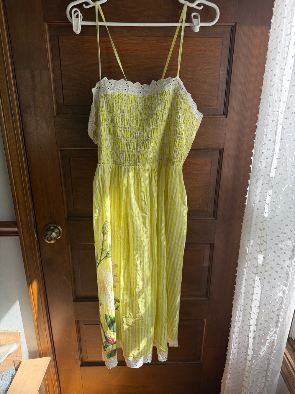 Anthropologie LyreBird Smocked Printed Midi Dress 🌼 - Picture 4 of 7